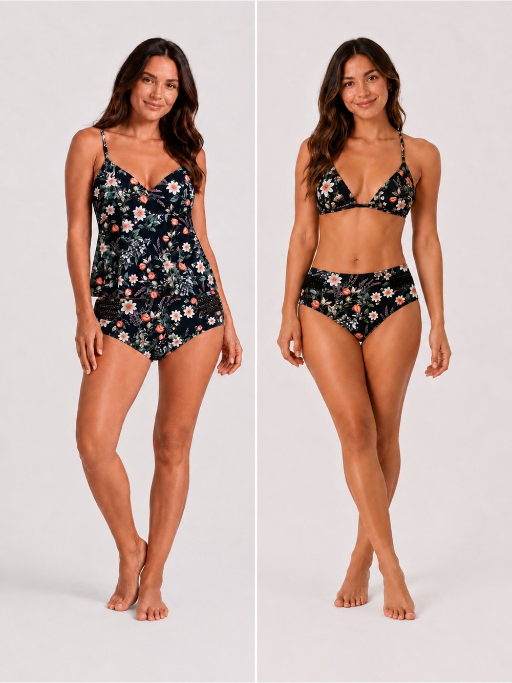 NWT Azura Swim 3 Piece Set Bikini Tankini